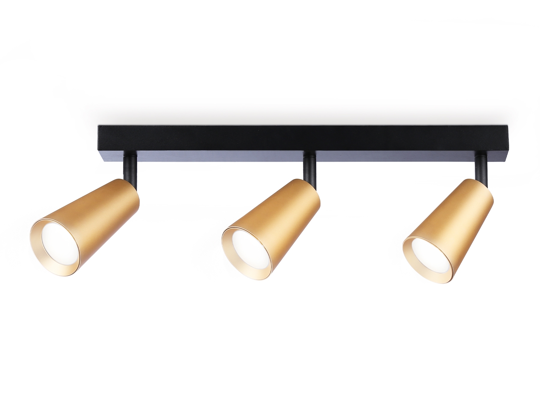 Накладной поворотный спот Ambrella light TA13151/3 BK/GD черный/золото GU10/3 max 12W 445*60*130