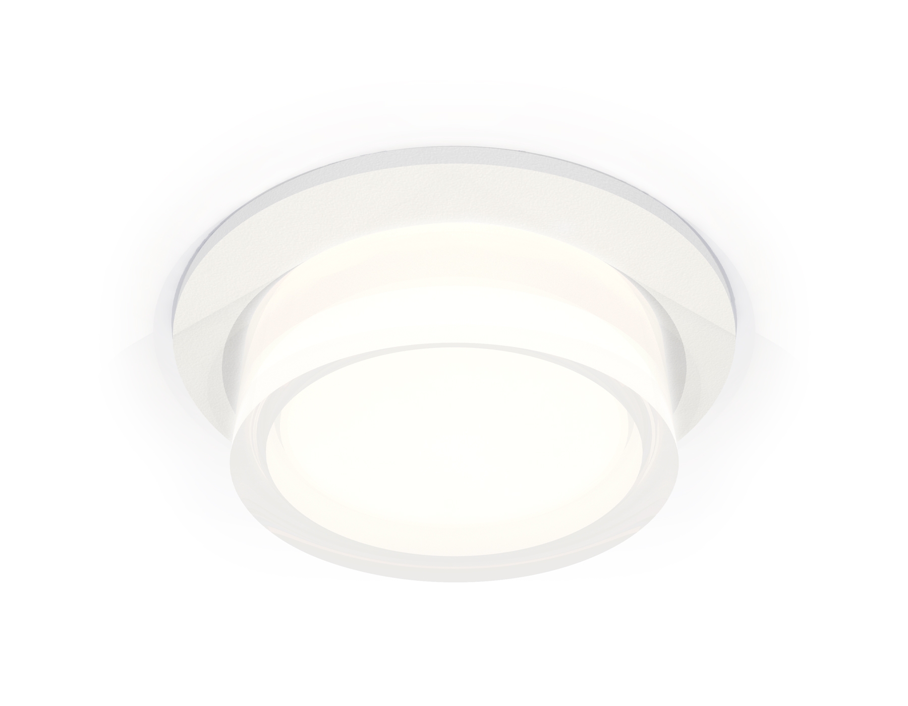 Комплект встраиваемого светильника Ambrella light XC6512063 SWH/FR/CL белый песок/белый матовый/прозрачный MR16 GU5.3 (C6512, N6241)