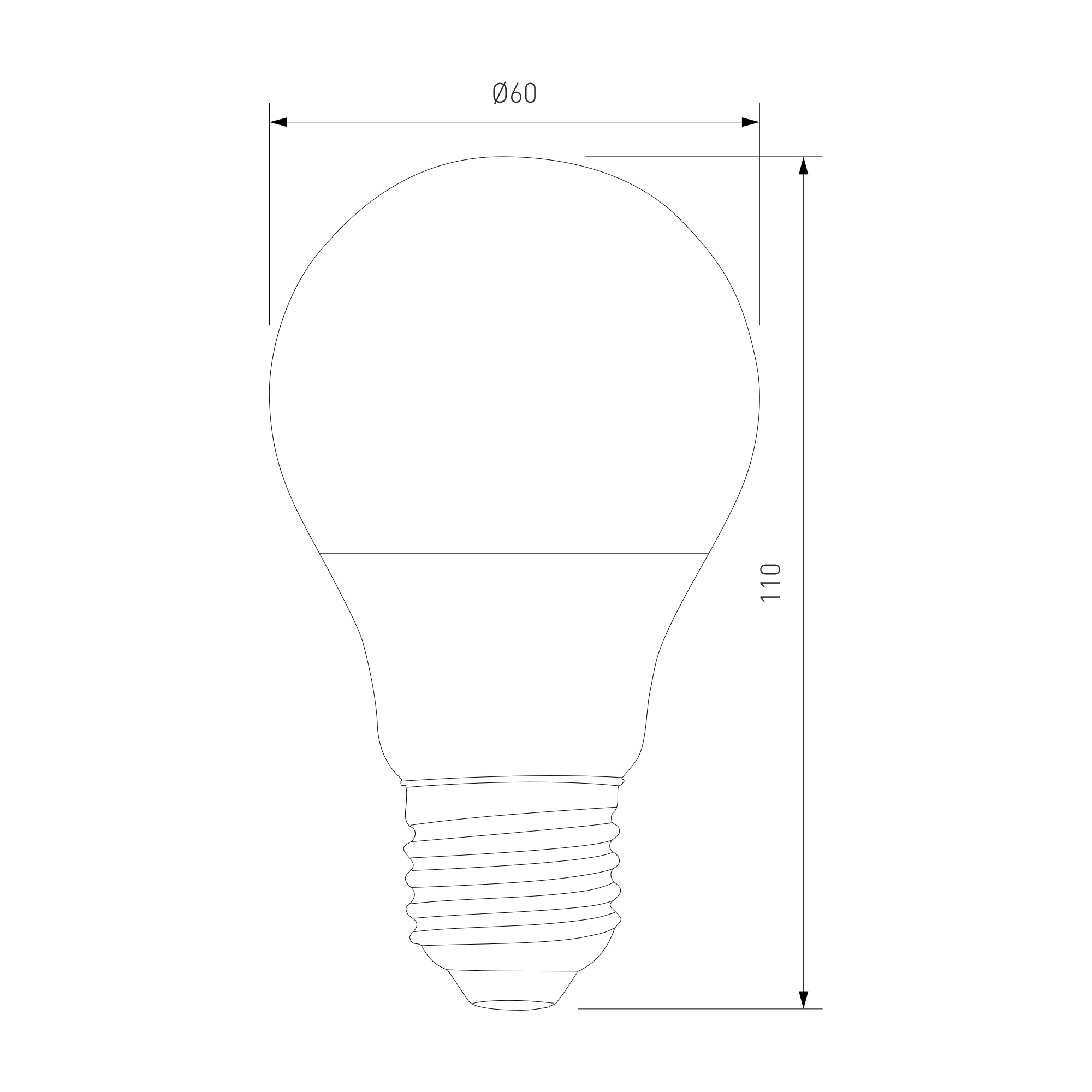 BLE2770 / Светодиодная лампа Classic LED D 12W 6500K E27 А60