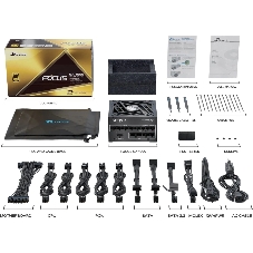 Блок питания Seasonic Focus GX-1000, 1000Вт, 80+ Gold, 135мм, модульный, черный