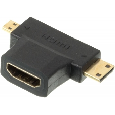 Переходник HDMI + Mini HDMI (Male) HDMImicro (m)/HDMI19 (f) Переходник HDMI + Mini HDMI (Male) HDMImicro (m)/HDMI19 (f)