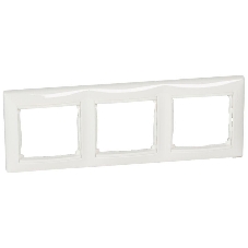 Рамка 3-м Valena горизонт. бел. (DIY-упак.) Legrand 694242