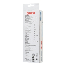 Сетевой фильтр Buro 500SH-1.8-SW-B 1.8 м, 5 розеток, черный, коробка
