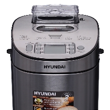 Хлебопечка Hyundai HYBM-M0313G серебристый/чёрный, 600 Вт, 0.9 кг, 13 программ