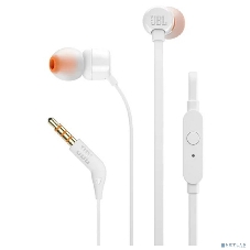 Проводные наушники JBL Tune 110 белый, внутриканальные, Jack 3.5 мм