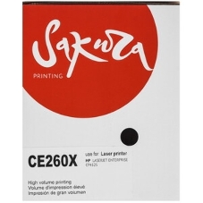 Картридж лазерный Sakura CE260X для HP Color LaserJet CP4020/4025/4520/4525, черный, 17000 к.