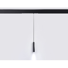 Управляемый светодиодный светильник для шинопровода Magnetic Ambrella light GL1432 BK черный IP20 10W 3000K-6400K 220V 24° D35*240 H1500 (Без ПДУ)