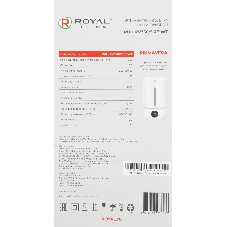Увлажнитель воздуха Royal Clima PRIMAVERA RUH-PV350/5.0E-WT белый, 35 м², 5 л, ультразвуковой, производительность 350 мл/ч, гигростат, ароматизация, сенсорное управление, подсветка