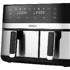Аэрогриль Kitfort КТ-2261 черный, 2700 Вт, 8.2 л, сенсор, 8 программ