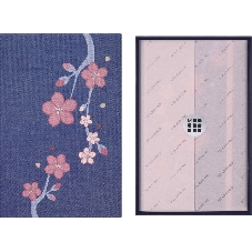 Блокнот Moleskine LIMITED EDITION SAKURA LESU08QP060BOX Large 130х210 мм, обложка текстиль, 176 страниц, линейка, твердая обложка, подарочная коробка, синий, 2025