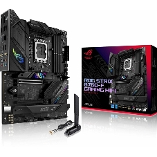 Материнская плата ASUS ROG STRIX B760-G GAMING WIFI, LGA 1700, Intel B760, 4xDDR5, 4xSATA, 2xM.2, 1xPCIe 5.0 x16, 1xPCIe 4.0 x4, 1xHDMI, 1xDP, 1x 2.5Gb LAN, 1xUSB-A 3.2 Gen 2, 2xUSB-A 3.2 Gen 1, 4xUSB-A 2.0, 1xUSB-C 3.2 Gen 1, 1xUSB-C 3.2 Gen 2x2, 5x3.5 мм, 7.1, mATX