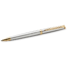 Ручка шариковая Waterman Hemisphere (CWS0920370) Steel GT M, синие чернила, подарочная коробка