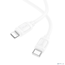 Кабель USB2.0 Hoco Type-C/Lightning, 2.4А, 27Вт, X115, 1м, белый, коробка