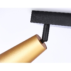 Накладной поворотный спот Ambrella light TA13151/3 BK/GD черный/золото GU10/3 max 12W 445*60*130