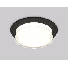 Комплект встраиваемого светильника Ambrella light XC8051024 SBK/FR/CL черный песок/белый матовый/прозрачный GX53 (C8051, N8399)