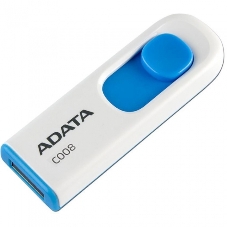 Флешка USB ADATA C008 (AC008-32G-RWE), 32Gb, USB 2.0, R/W 15/5, белый/синий