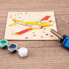 Выжигатель Rexant (набор паяльник-выжигатель), 7 насадок, подставка, кисточка, краски 230 В/30 Вт