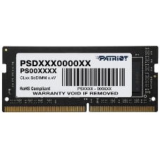 Оперативная память Patriot Signature, DDR4, 16GB (1x16 GB), 3200 MHz, CL22, SO-DIMM