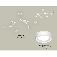 Светильник Ambrella light XB9055201/6 SWH/FR белый песок/белый матовый GX53 (C9055, N8433)