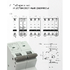 Автоматический выключатель Гарнизон CB-4763-2-10-4.5-C, ВА 47-63, 2P, 10А, 4.5кА (C)