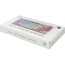 Клавиатура MSI Forge GK600 гибридная, Bluetooth, радиоканал, белый
