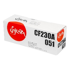 Картридж лазерный Sakura CF230A/051 для HP и Canon, черный, 1 700 к.