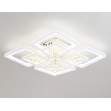 Потолочный светодиодный светильник FA4283/4+4 WH белый 100W 3000K+6400K/4200K/6400K+3000K 435*435*70 (ПДУ ИК)