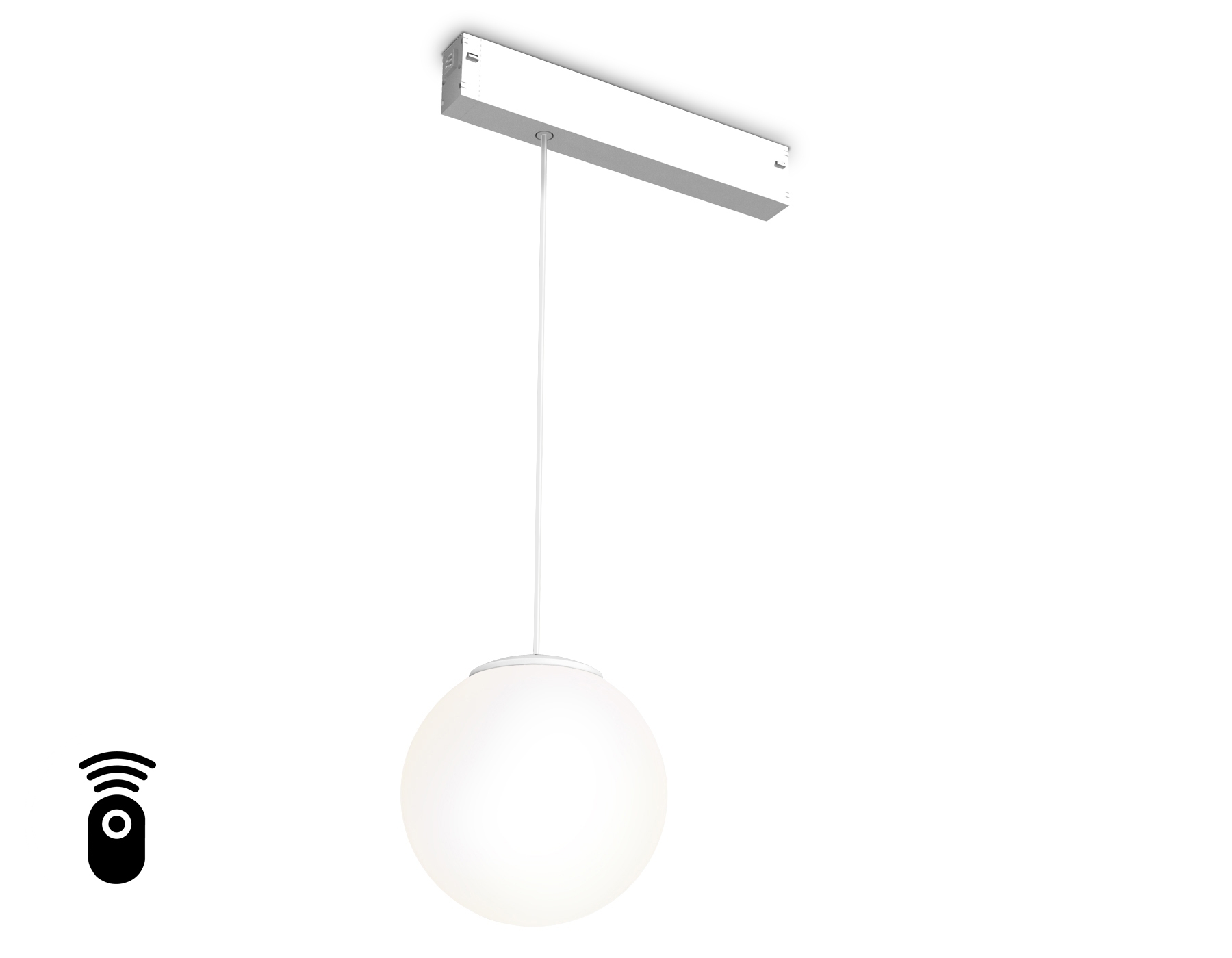 Управляемый светодиодный светильник для шинопровода Magnetic Ambrella light GL1441 WH/FR белый/белый матовый IP20 10W 3000K-6400K 220V 120° D120 H1500 (Без ПДУ)