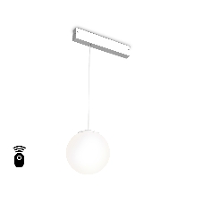 Управляемый светодиодный светильник для шинопровода Magnetic Ambrella light GL1441 WH/FR белый/белый матовый IP20 10W 3000K-6400K 220V 120° D120 H1500 (Без ПДУ)