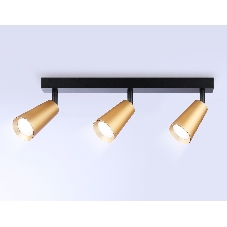 Накладной поворотный спот Ambrella light TA13151/3 BK/GD черный/золото GU10/3 max 12W 445*60*130
