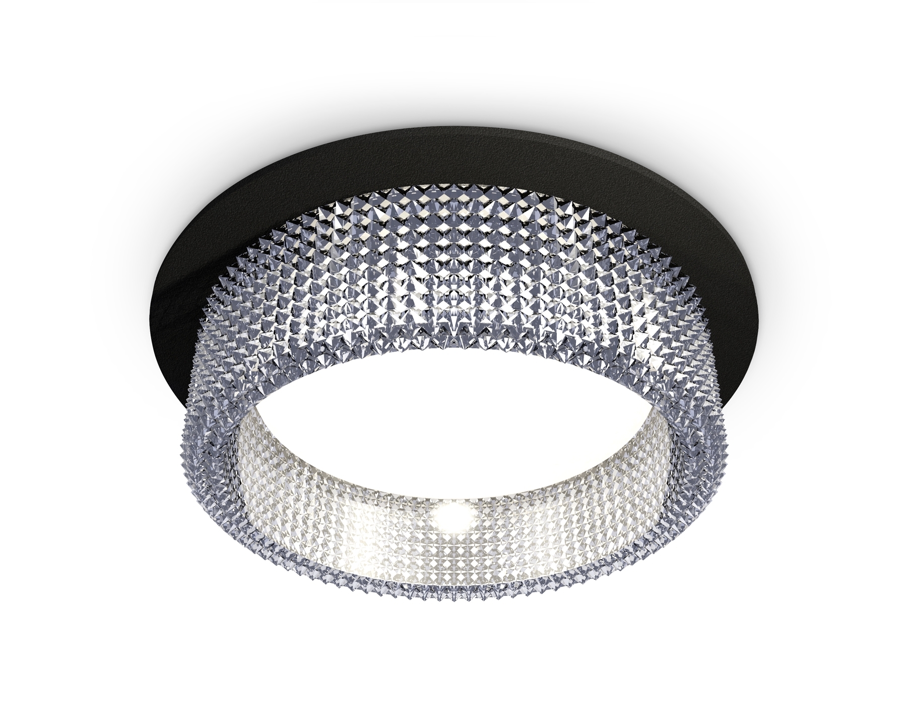 Комплект встраиваемого светильника Ambrella light XC8051030 SBK/CL черный песок/прозрачный GX53 (C8051, N8480)