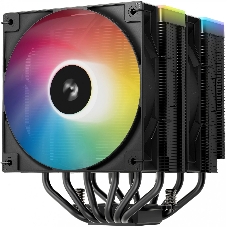 Кулер для процессора DEEPCOOL AG620 BK ARGB V2 черный 120мм алюминий+медь 1850rpm 29.4db 4-pin 260W 157мм