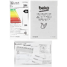 Холодильник Beko B1RCNK332W белый двухкамерный 200/100л морозилка снизу, No Frost