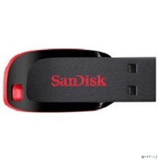 Флешка USB Sandisk CZ50 Cruzer Blade (SDCZ50-032G-B35), 32Gb, USB 2.0, R/W 15/4, черный/красный