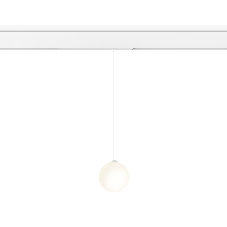 Управляемый светодиодный светильник для шинопровода Magnetic Ambrella light GL1441 WH/FR белый/белый матовый IP20 10W 3000K-6400K 220V 120° D120 H1500 (Без ПДУ)