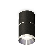 Светильник Ambrella Light XS7402141 SBK/PSL черный песок/серебро полированное MR16 GU5.3 (C7402, A2070, C7402, N7031)