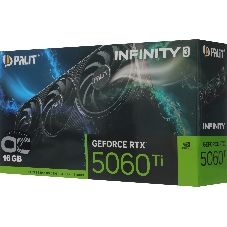 Видеокарта Palit GeForce RTX 5060 Ti Infinity 3 OC, 16 GB GDDR7, 128 bit, 3xDisplayPort, HDMI, GPU 2407 MHz