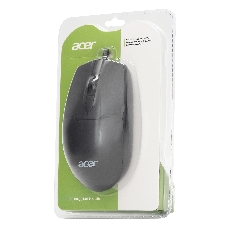 Мышь проводная Acer OMW126 черный, 1200 dpi, USB, кнопки - 3