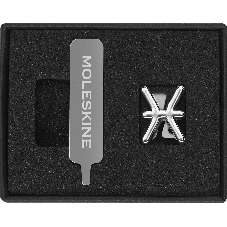 Шильд-символ Moleskine Zodiac Рыбы, металл, серебристый, коробка с европодвесом, PINPISCESSILV