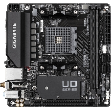 Материнская плата Gigabyte A520I AC AM4, AMD A520, 2xDDR4-3200 МГц, 1xPCI-Ex16, 1xM.2, Mini-ITX
