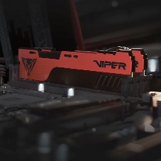 Оперативная память Patriot Viper Elite II, DDR4, 32GB (1x32 GB), 3600 MHz, CL20, DIMM, радиатор, красный, черный