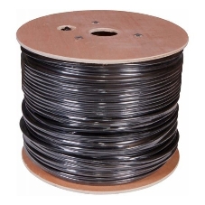 Кабель сетевой Buro FTP 4 пары cat5E solid 0.50мм Cu 305м черный стальной трос