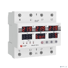 Трехфазное реле напряжения и тока с дисп. MRVA-3 63A EKF MRVA-3-63A EKF