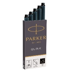 Картридж Parker Quink Z11 (CW1950382) черные чернила, для ручек перьевых (5шт)