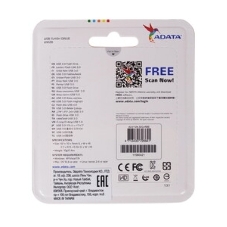 Флешка USB ADATA UV128 (AUV128-32G-RBE), 32Gb, USB 3.0, R/W 100/30, черный/синий