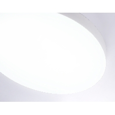 Потолочный светодиодный светильник Ambrella light FV5536 WH белый LED 90W 4200K D600*58 (Без ПДУ)
