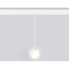 Управляемый светодиодный светильник для шинопровода Magnetic Ambrella light GL1441 WH/FR белый/белый матовый IP20 10W 3000K-6400K 220V 120° D120 H1500 (Без ПДУ)
