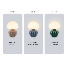 Настольная лампа Ambrella light LH53249 GN/WH зеленый/белый G9 max 28W D165*220