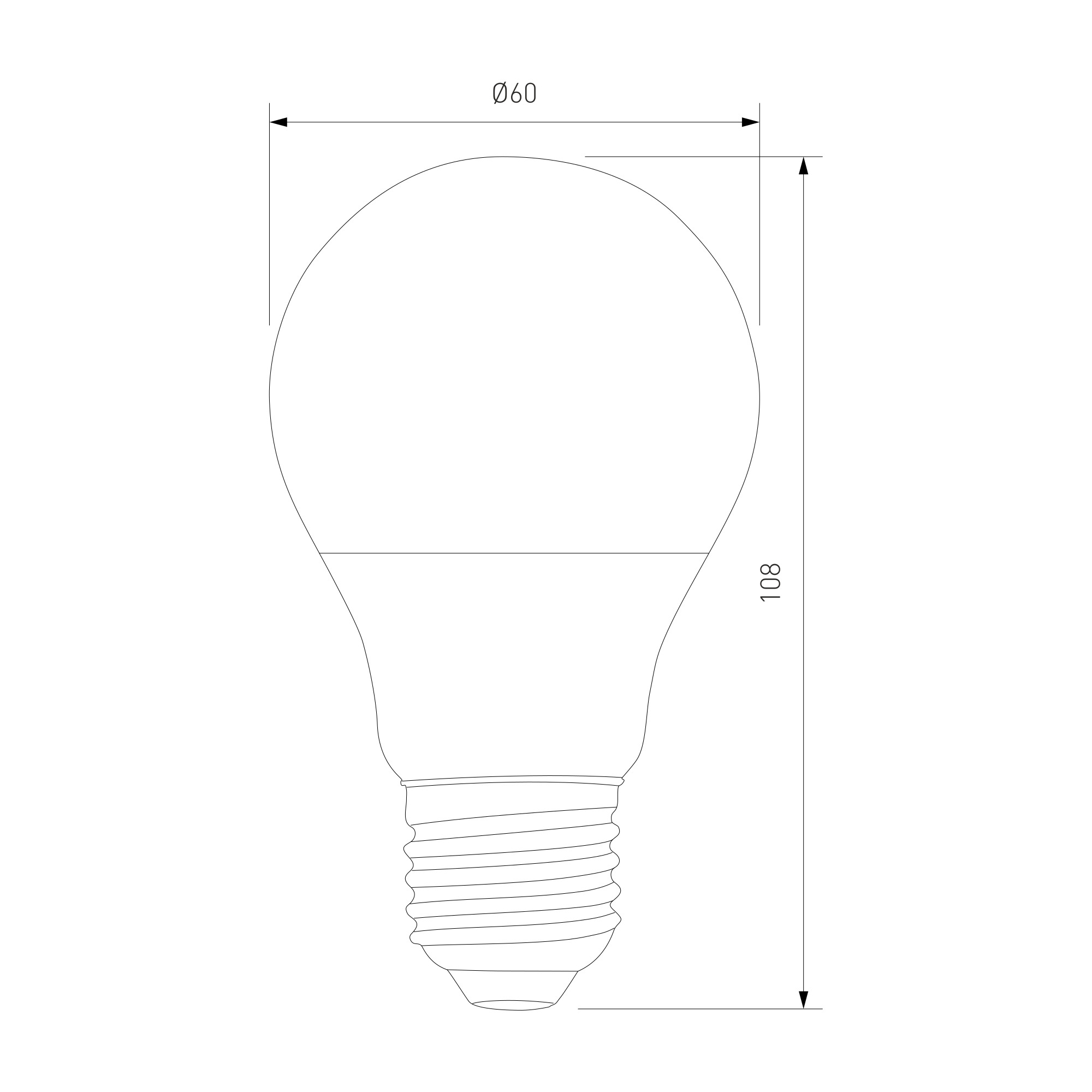 BLE2767 / Светодиодная лампа Classic LED D 7W 6500K E27 А60