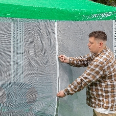 Тент садовый с москитной сеткой Camping Palisad 250х250/240 см